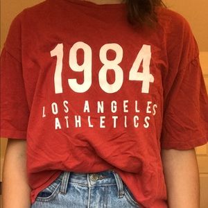 Brandy Melville Aleena Los Angelos Logo Top